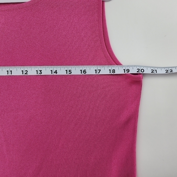Exclusively Misook Tank Top Layering Pink Large - Picture 6 of 7